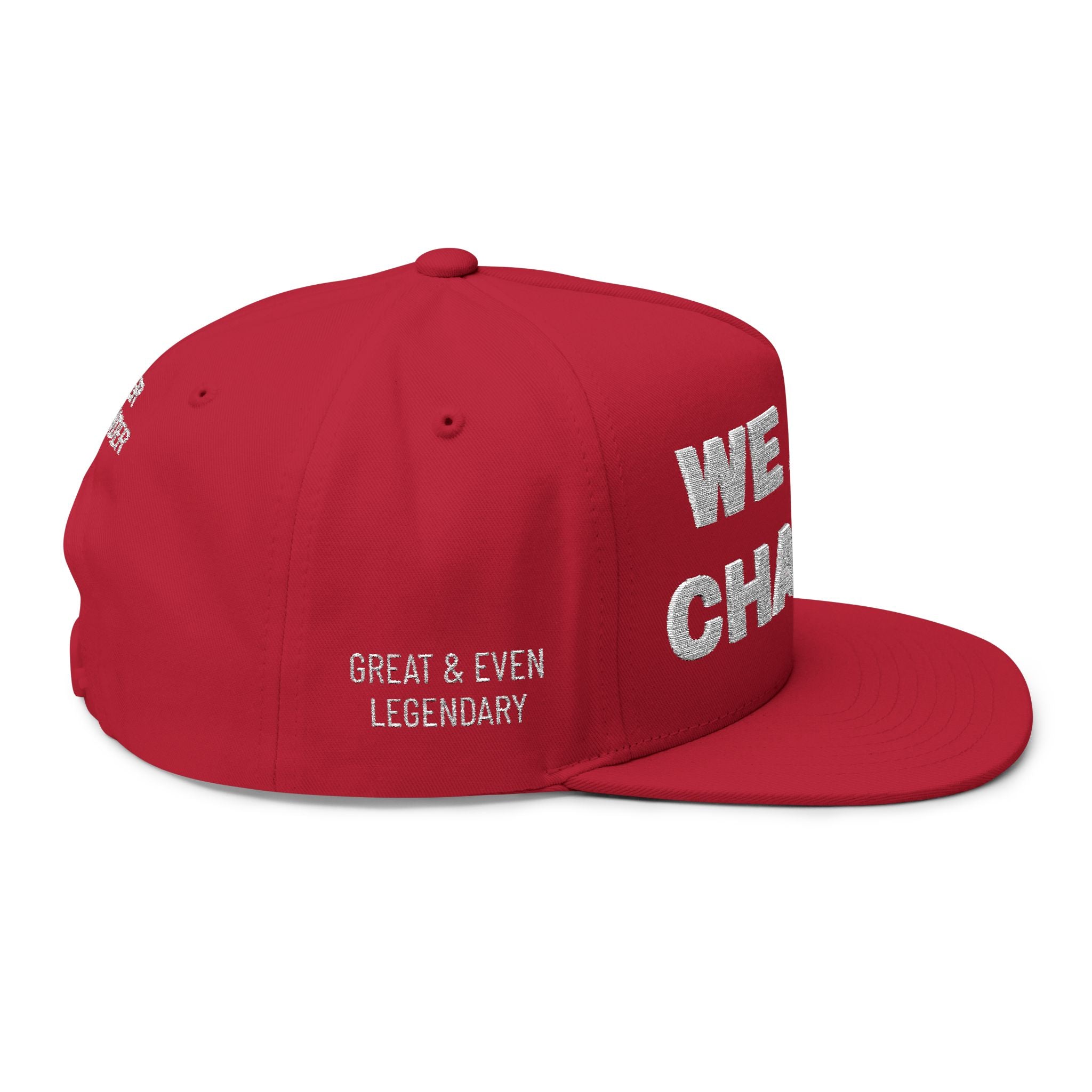 Charlie Kirk Memorial Hat - (Red) Flat Snapback