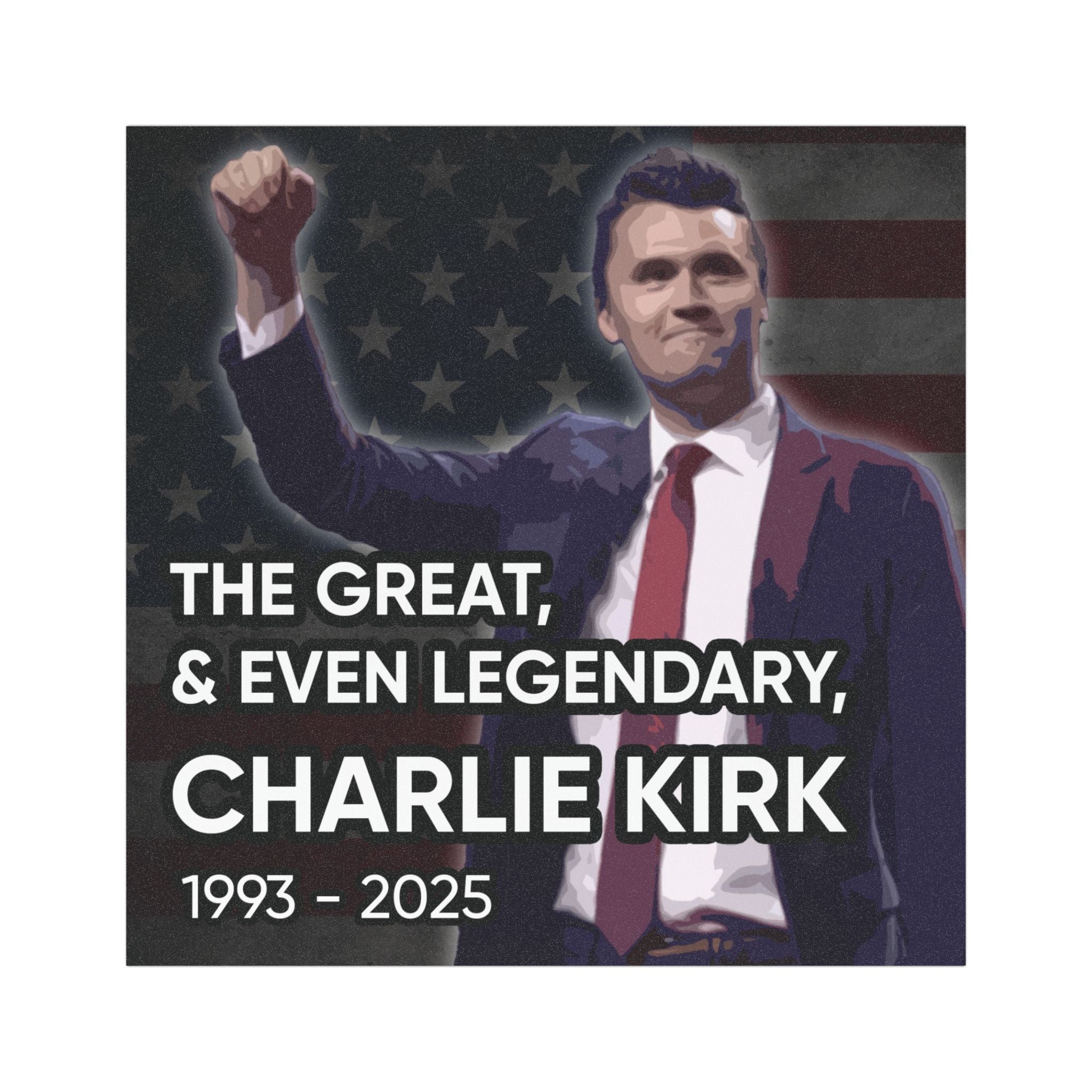 (SOLD OUT) Charlie Kirk Legendary Tribute Car Magnet - (Discount applied at Checkout)