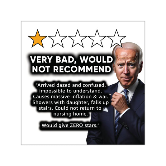 Biden Review Sticker