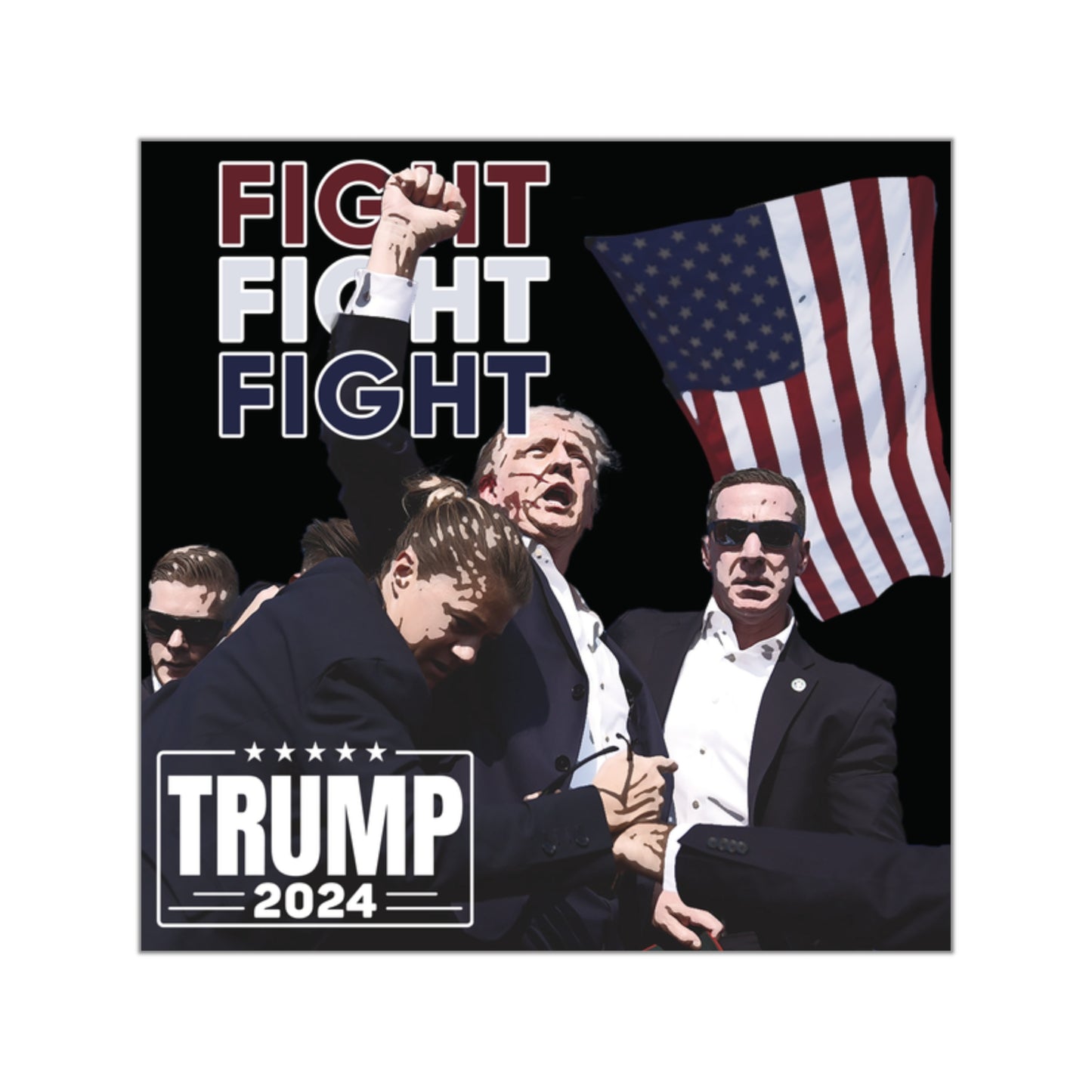 Trump Fight Sticker