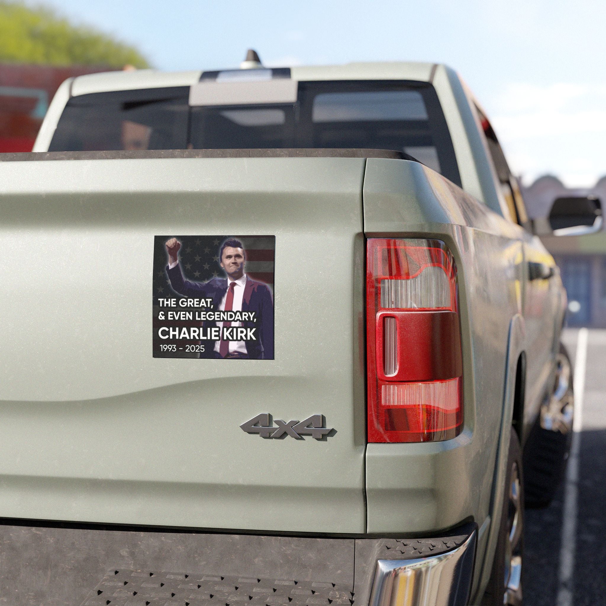 (SOLD OUT) Charlie Kirk Legendary Tribute Car Magnet - (Discount applied at Checkout)
