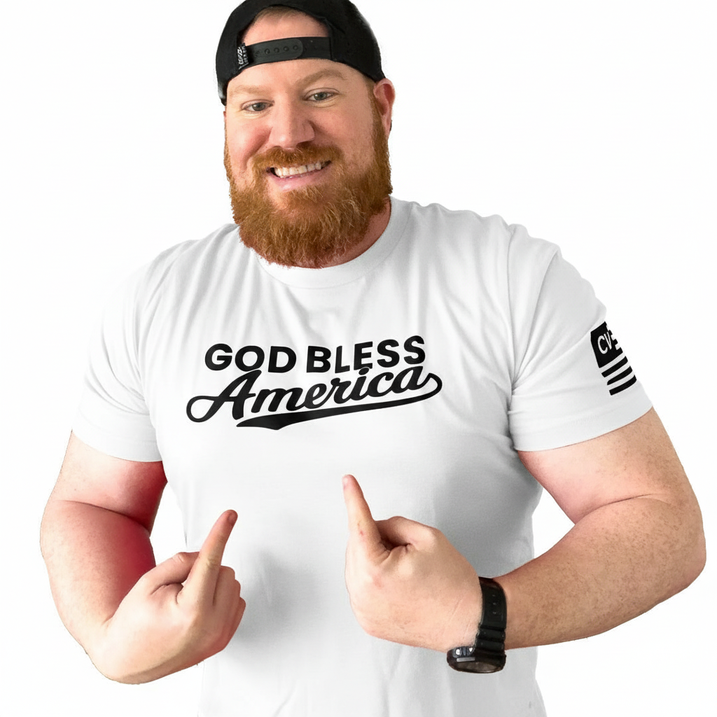 God Bless America Shirt (Red, White, or Blue)