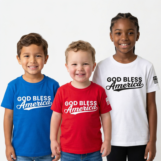 Youth God Bless America T-shirts