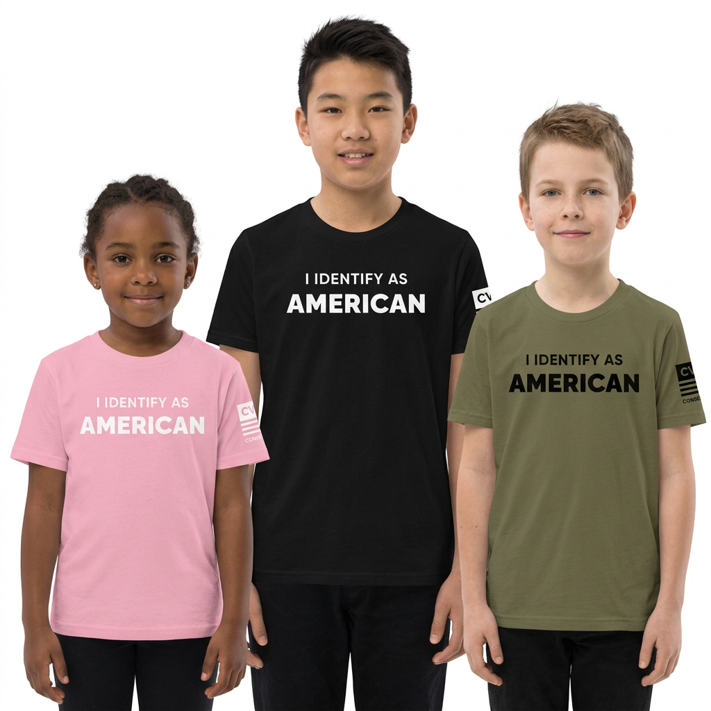 Youth I Identify as American T-shirts