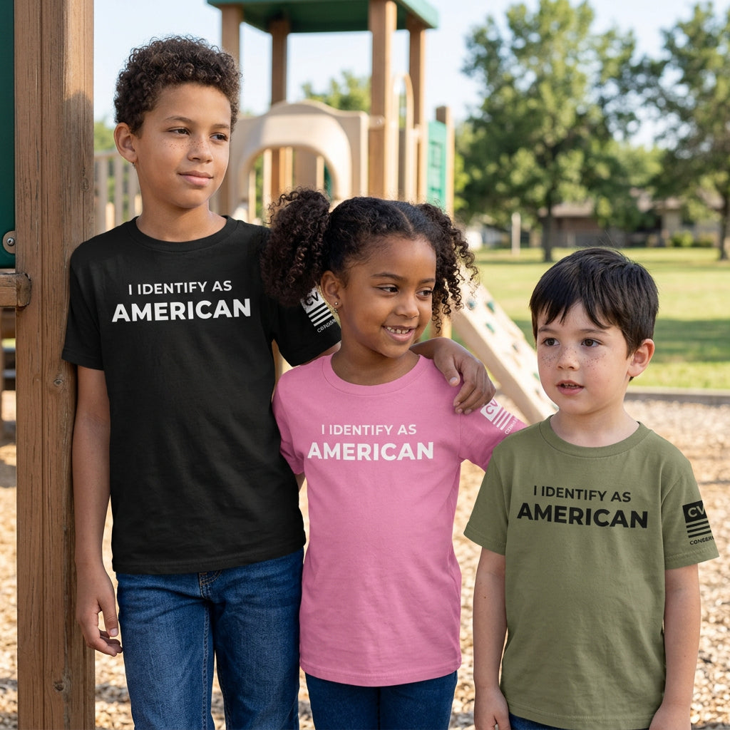 Youth I Identify as American T-shirts
