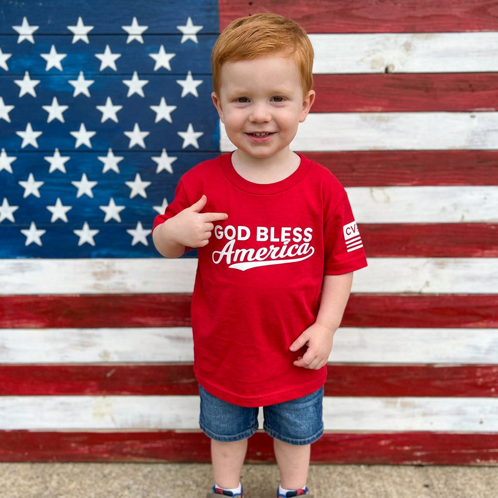 Youth God Bless America T-shirts