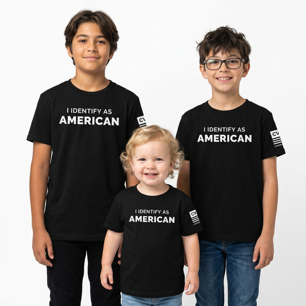 Youth I Identify as American T-shirts